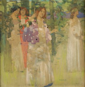 Die Prozession der Heiligen Agnes von David Gauld
