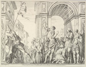 Der heilige Jakobus heilt einen Blinden, aus Die Geschichte der Heiligen Jakobus und Christophorus im Erem von David Giovanni