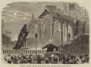 Bellews Hamlet-Lesungen in der St. Georges Hall, die Geisterszene auf den Wällen von David Henry Friston