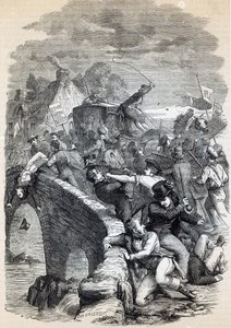 Wahlunruhen in Hawick, 1837, Illustration aus 