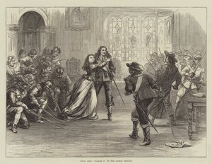 Szene aus Charles I im Lyceum Theatre von David Henry Friston