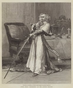 Szene aus Richelieu, im Lyceum Theatre von David Henry Friston
