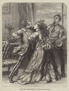 Szene aus Shilly-Shally, im Gaiety Theatre von David Henry Friston