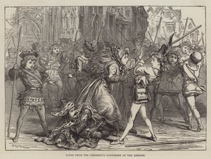 Szene aus dem Kinderpantomime im Adelphi von David Henry Friston