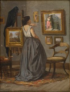 Eine Dame im Studio von David Jacobsen