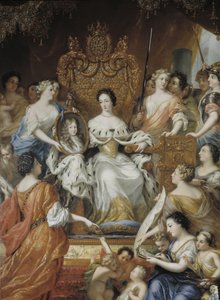 Allegorie über die Vormundschaftsregierung von Königinwitwe Hedvig Eleonora
