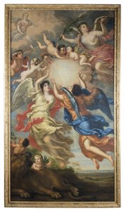 Allegorie über die Vermählung von König Karl XI. und Königin Ulrika Eleonora von David Klöcker Ehrenstrahl