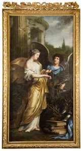 Die Erziehung von König Karl XI. Allegorie von David Klöcker Ehrenstrahl