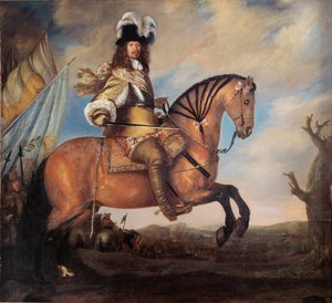 Porträt von Feldmarschall Carl Gustaf Wrangel 1613-1676 von David Klöcker Ehrenstrahl