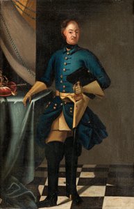 Porträt von König Karl XII. von Schweden 1682-1718, ca. 1716 von David Krafft von