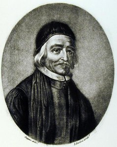 Porträt von Dr. Thomas Bailey, graviert von Richard Earlom (1743-1822) aus Illustrious Characters in British History (Mezzotint) von David Loggan