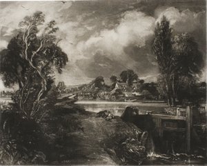 Eine Schleuse an der Stour, Suffolk von David Lucas