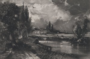 Eine Mühle, 1829 von David Lucas