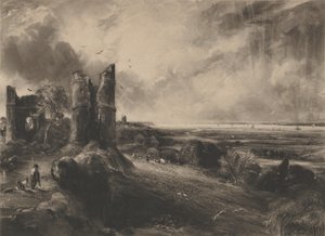 Hadleigh Castle: Große Platte, 1830-32 von David Lucas