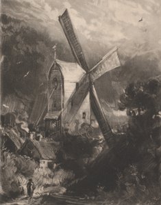 Mühle bei Brighton, 1829 von David Lucas