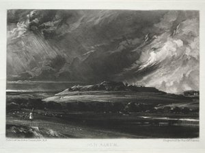 Verschiedene Landschaftsmotive, charakteristisch für englische Szenerien... Old Sarum, 1832