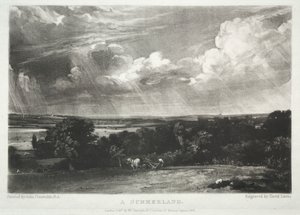 Verschiedene Landschaftsmotive, charakteristisch für englische Szenerien aus Bildern von John Constable, R.A.: Ein Sommerland