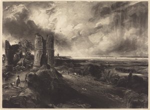Hadleigh Castle (Große Platte) von David Lucas after John Constable