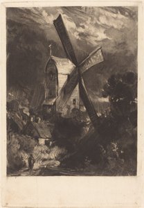 Mühle bei Brighton von David Lucas after John Constable