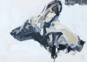 Porträt eines Afrikanischen Wildhundes, 2022 von David Mayer