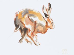 Hase (laufend), 2022 von David Mayer