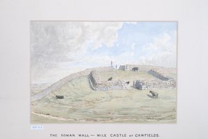 Die römische Mauer - Meilenburg bei Cawfields, 1880-89 von David Mossman