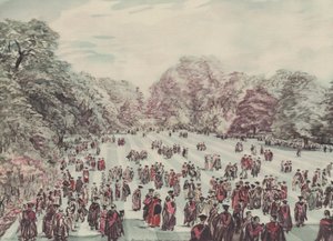 Oxford: Encaenia Gartenparty von David Muirhead (after) Bone