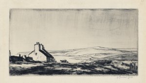 Erste Studie für die Ballantrae Road von David Muirhead Bone