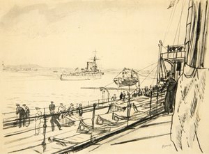 Vom Achterdeck eines Schlachtschiffs, Illustration aus 