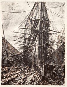 HMS Lion im Trockendock, Illustration aus 