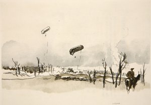 An der Somme: Wurstballons, Illustration aus 