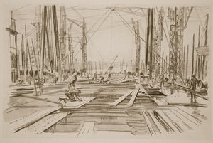 Auf dem Deck eines großen Schiffes, Illustration aus 