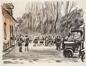 Schottische Dudelsackspieler, Illustration aus 