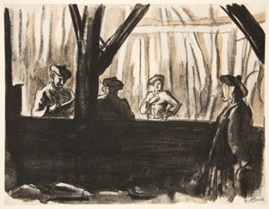 Schottische Soldaten in einer französischen Scheune, Illustration aus 