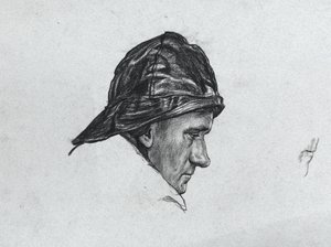 Studie für Winterminenlegen vor Island von David Muirhead Bone
