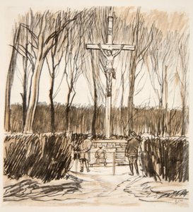 Das Denkmal auf dem Schlachtfeld von Azincourt, Illustration aus 