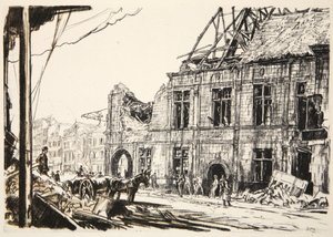 Das Rathaus von Peronne, Illustration aus 