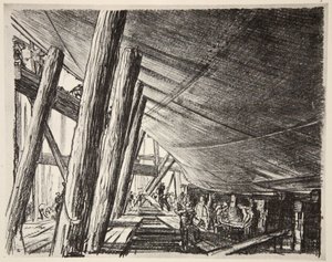 Unter einem Schiff, Illustration aus 