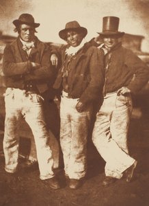 Alexander Rutherford, William Ramsay und John Liston, Newhaven, 1843-47, gedruckt ca. 1916. Schöpfer: David Octavius Hill, Robert Adamson, Hill & Adamson