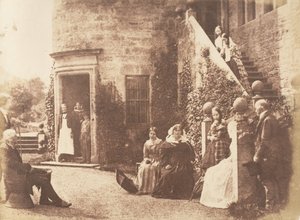 Bonaly Towers. Zuhause von Lord Cockburn, 1843-47. Schöpfer: David Octavius Hill, Robert Adamson, Hill & Adamson von Hill and Adamson