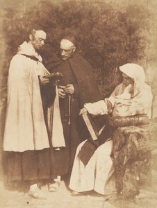 William Borthwick Johnstone, William Leighton Leitch und David Scott als Die Mönche von K..., 1843-47 von Hill and Adamson