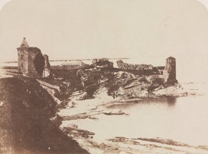 St. Andrews Castle, von Südosten, 1846 von David Octavius Hill