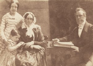 Rev Ebenezer Miller und Familie von David Octavius Hill and Robert Adamson