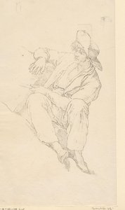 Sitzender Fischer