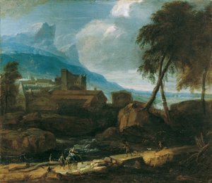 Ideale Landschaft von David Richter d. Ä.