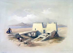 Tempel von Wady Saboua, Nubien, 19. Jahrhundert von David Roberts, Louis Haghe
