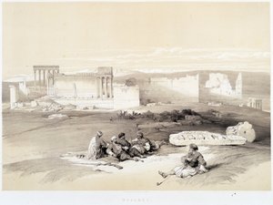 Baalbek im Libanon, Zeichnung vom 05.05.1839 in „Das Heilige Land“, London 1849 von David Roberts