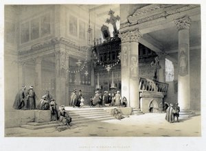 Kirche der Heiligen Helena, Bethlehem (Bethlehem) - in „Das Heilige Land“, London 1849 von David Roberts