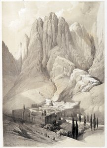 Kloster der Heiligen Katharina, Zeichnung vom 19.02.1839 in „Das Heilige Land“, London 1849