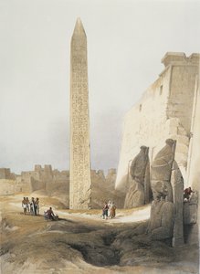 Ägypten, Obelisk im Tempel von Luxor